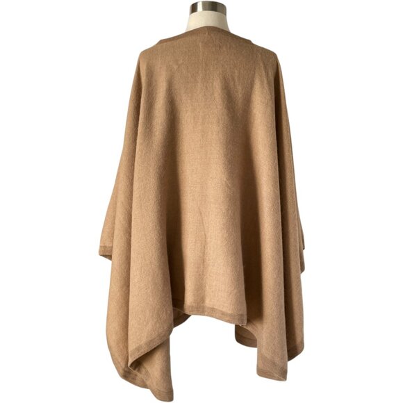Cuyana Square Edge Cape Wrap Petite Camel Alpaca Soft Luxe Layering - Picture 7 of 10